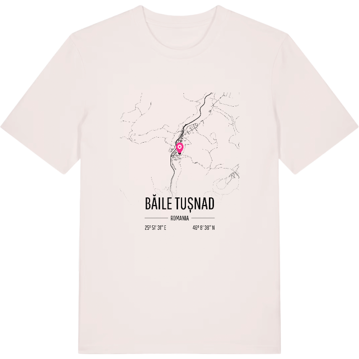 Băile Tușnad karta t-shirt – t-shirt från PinShirt