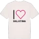 Jag älskar Balatina t-shirt stort tryck