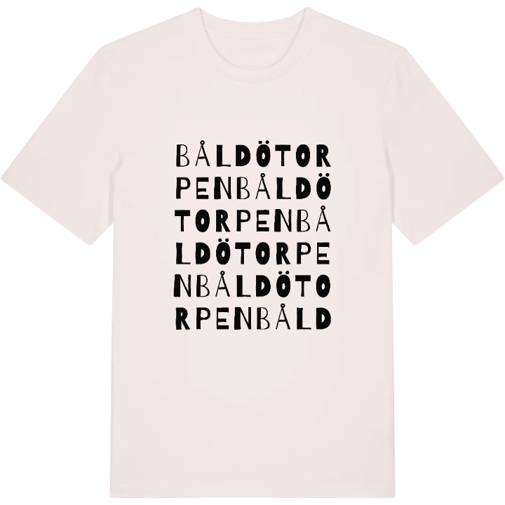 Båldötorpen ordlek t-shirt – t-shirt från PinShirt