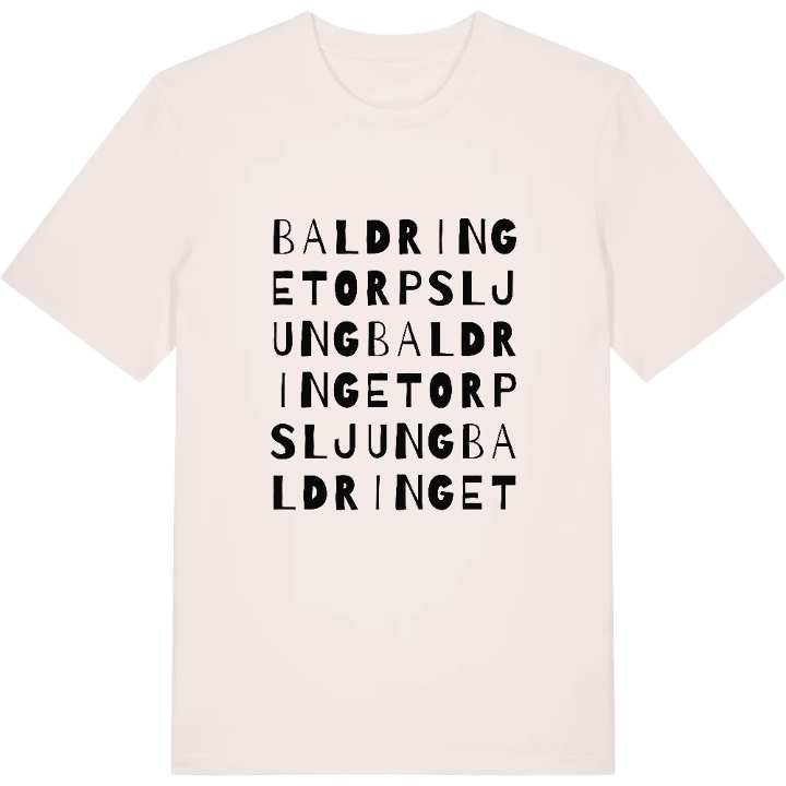 Baldringetorps ljung ordlek t-shirt – t-shirt från PinShirt
