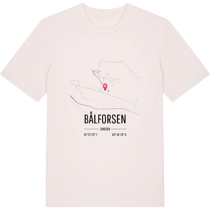 Bålforsen karta t-shirt – t-shirt från PinShirt