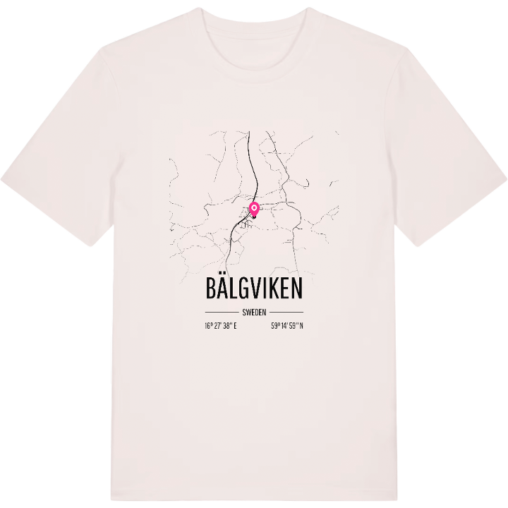 Bälgviken karta t-shirt – t-shirt från PinShirt