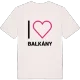 Jag älskar Balkány t-shirt stort tryck