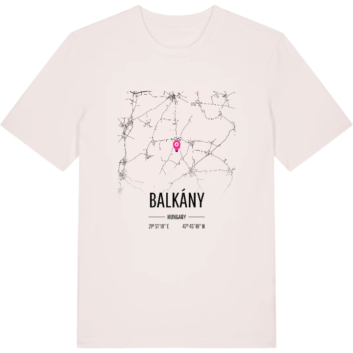 Balkány karta t-shirt – t-shirt från PinShirt