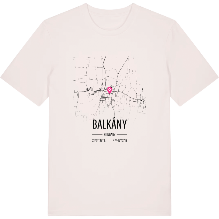 Balkány karta t-shirt – t-shirt från PinShirt