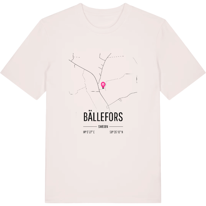 Bällefors karta t-shirt – t-shirt från PinShirt