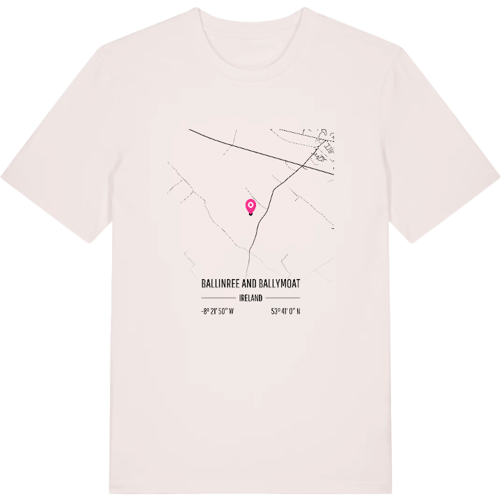 Ballinree and Ballymoat karta t-shirt – t-shirt från PinShirt