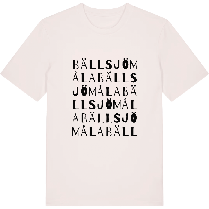Bällsjömåla ordlek t-shirt – t-shirt från PinShirt