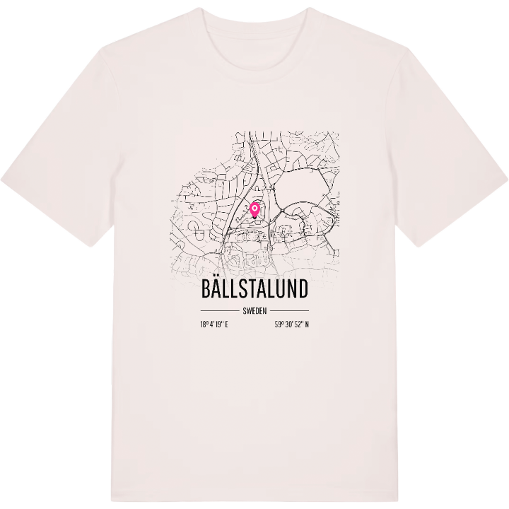 Bällstalund karta t-shirt – t-shirt från PinShirt