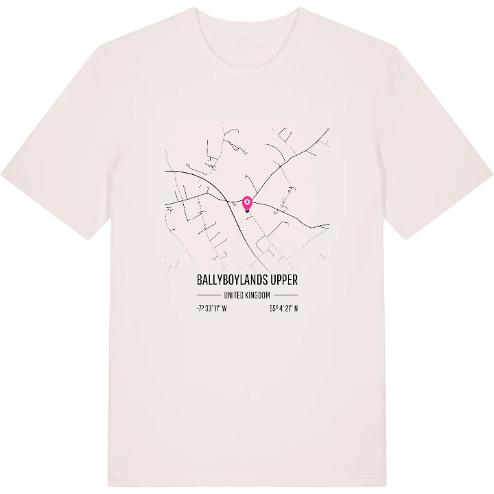 Ballyboylands Upper karta t-shirt – t-shirt från PinShirt