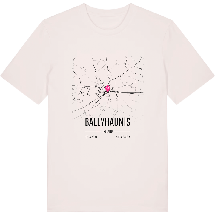 Ballyhaunis karta t-shirt – t-shirt från PinShirt