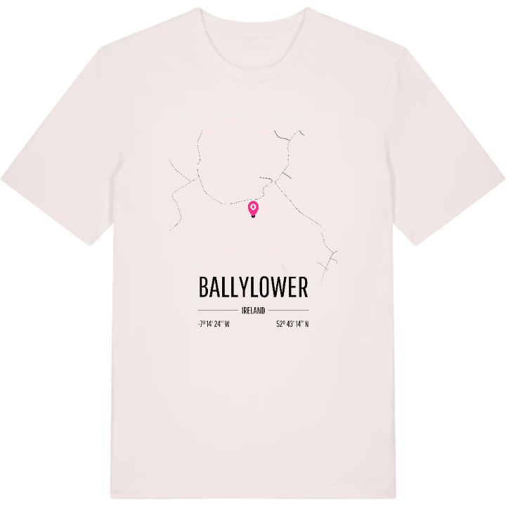 Ballylower karta t-shirt – t-shirt från PinShirt