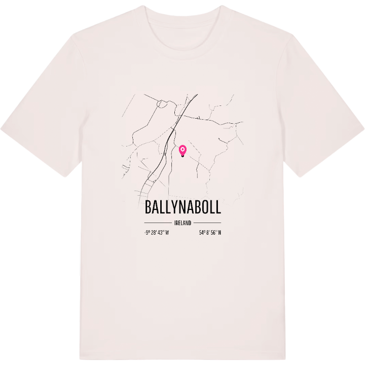 Ballynaboll karta t-shirt – t-shirt från PinShirt