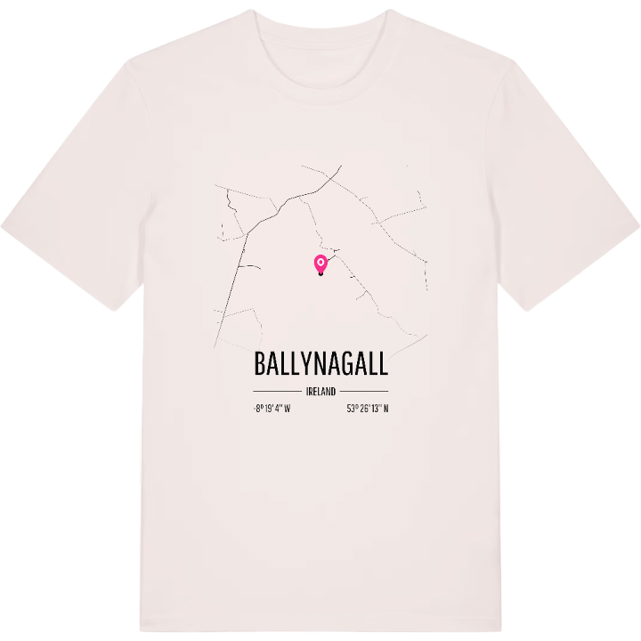 Ballynagall karta t-shirt – t-shirt från PinShirt