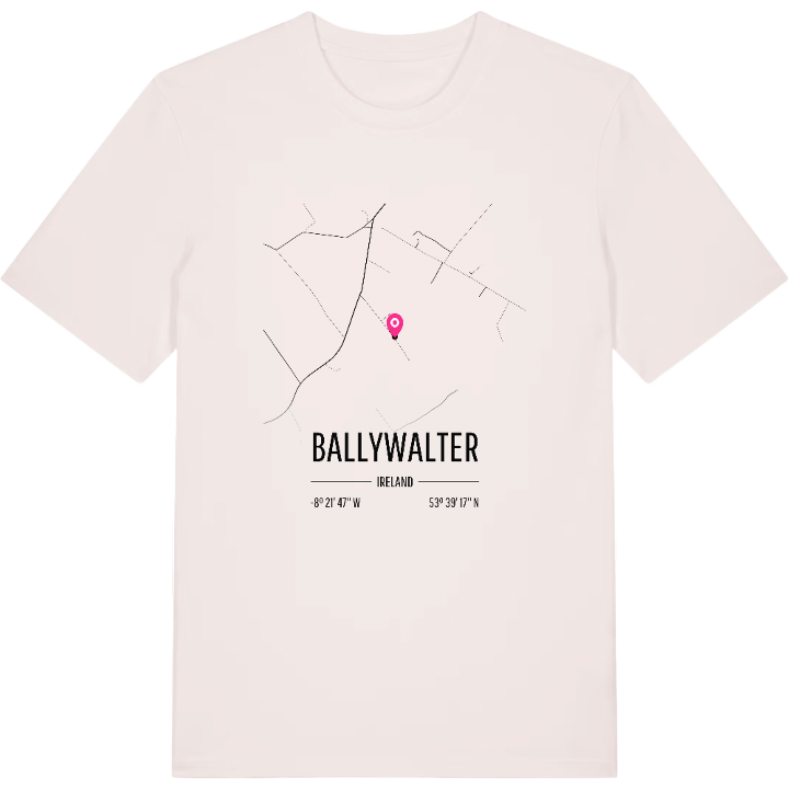Ballywalter karta t-shirt – t-shirt från PinShirt