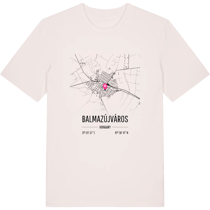 Balmazújváros karta t-shirt – t-shirt från PinShirt