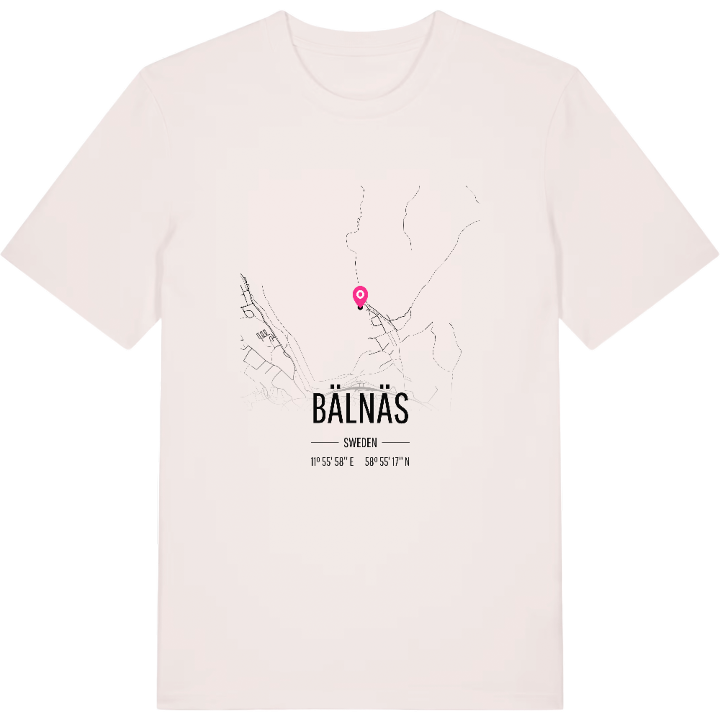 Bälnäs karta t-shirt – t-shirt från PinShirt