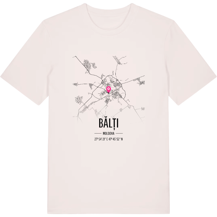 Bălți karta t-shirt – t-shirt från PinShirt