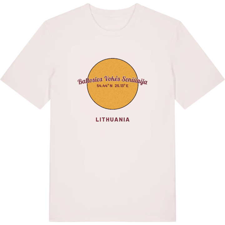 Baltosios Vokės seniūnija cirkel t-shirt – t-shirt från PinShirt