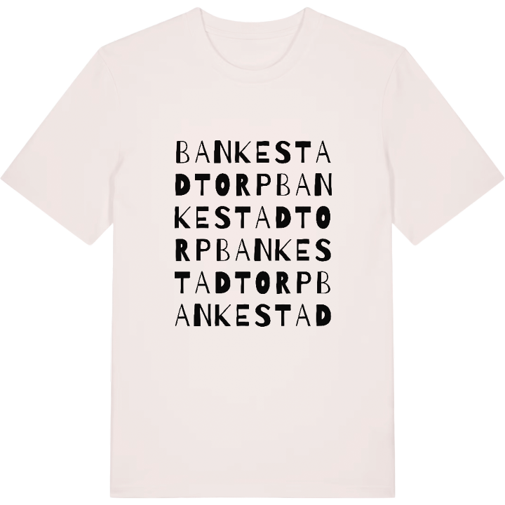 Bankestadtorp ordlek t-shirt – t-shirt från PinShirt