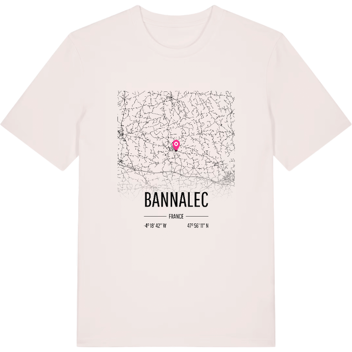 Bannalec karta t-shirt – t-shirt från PinShirt