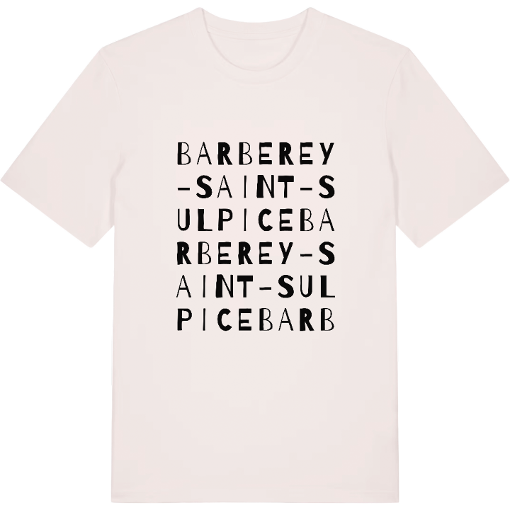 Barberey-Saint-Sulpice ordlek t-shirt – t-shirt från PinShirt