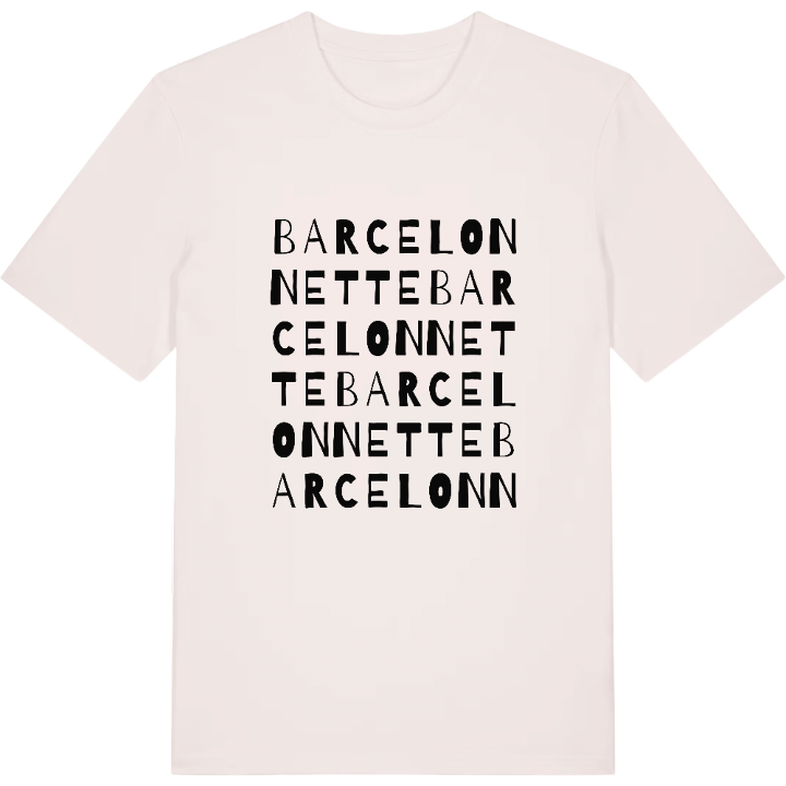 Barcelonnette ordlek t-shirt – t-shirt från PinShirt