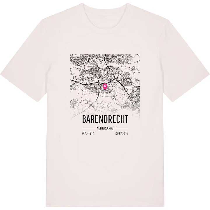 Barendrecht karta t-shirt – t-shirt från PinShirt