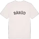 Båröd böjd t-shirt