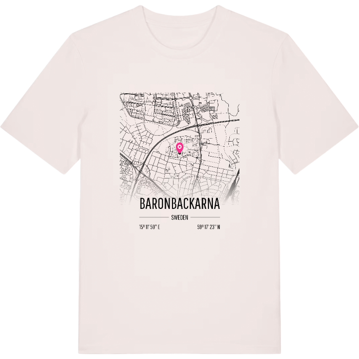 Baronbackarna karta t-shirt – t-shirt från PinShirt