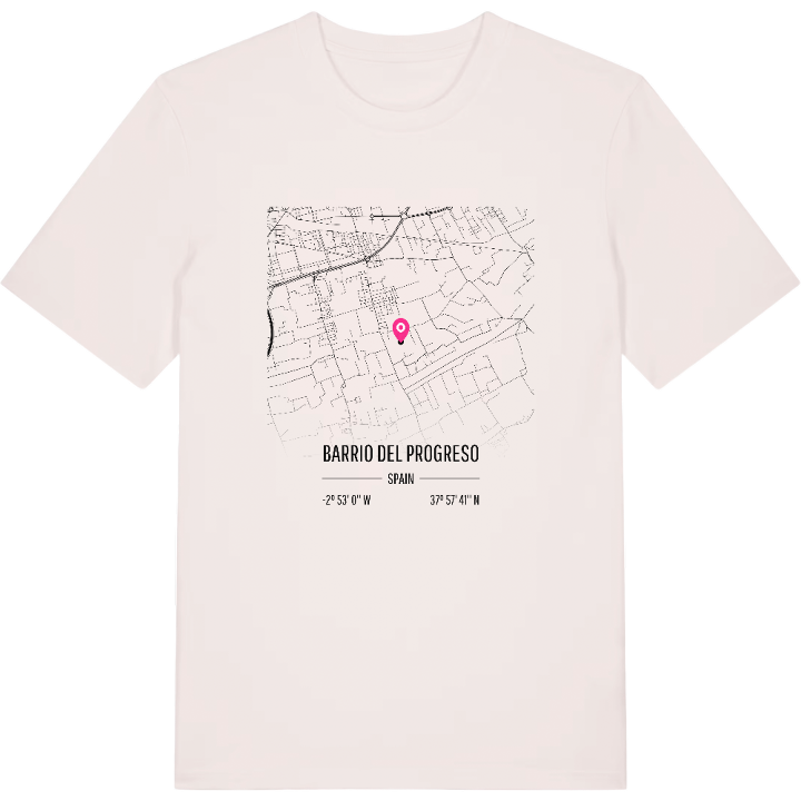 Barrio del Progreso karta t-shirt – t-shirt från PinShirt