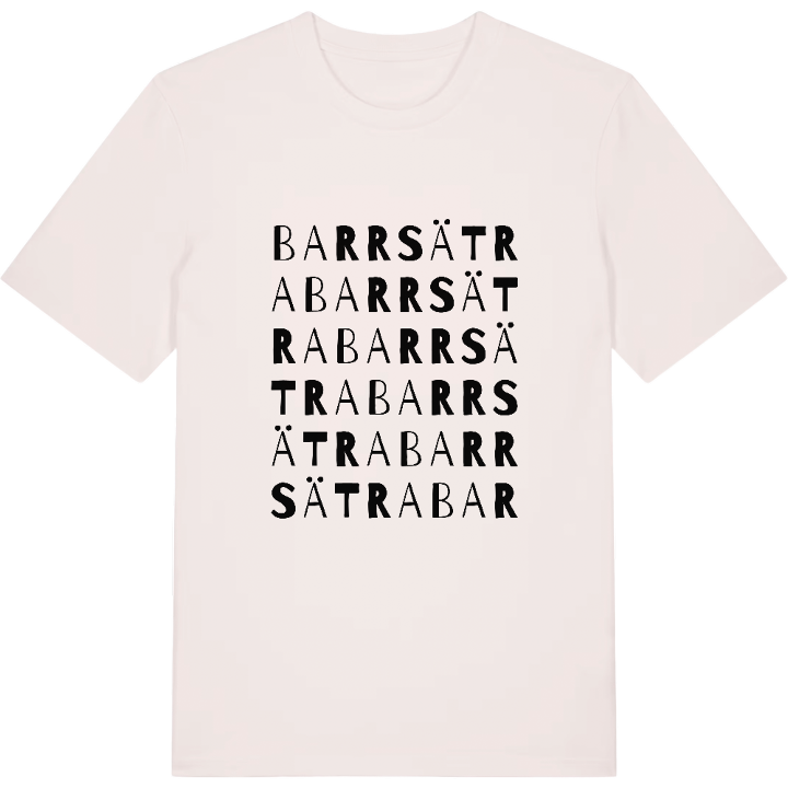 Barrsätra ordlek t-shirt – t-shirt från PinShirt