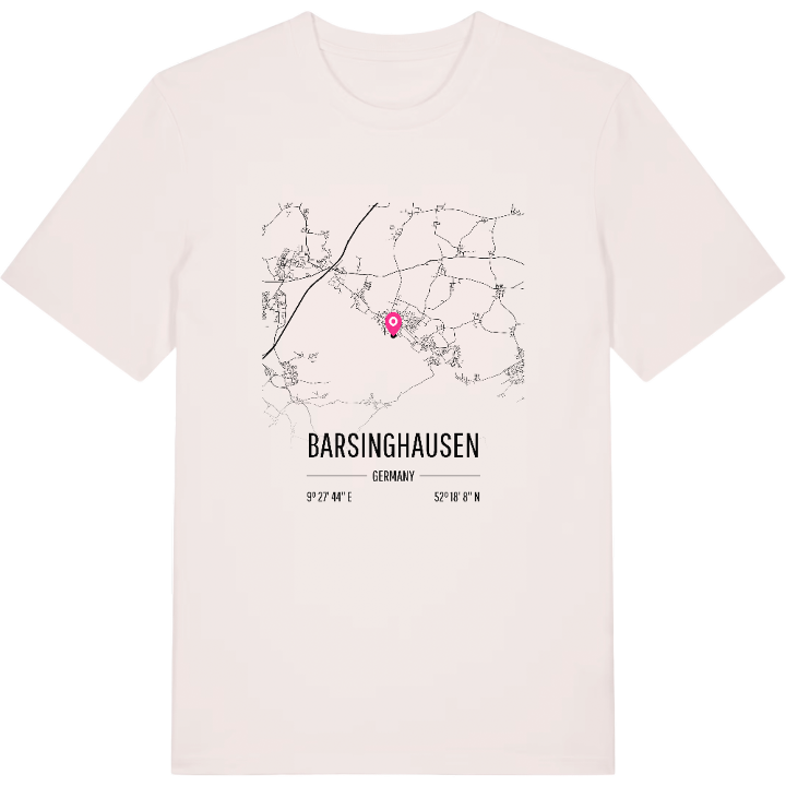 Barsinghausen karta t-shirt – t-shirt från PinShirt