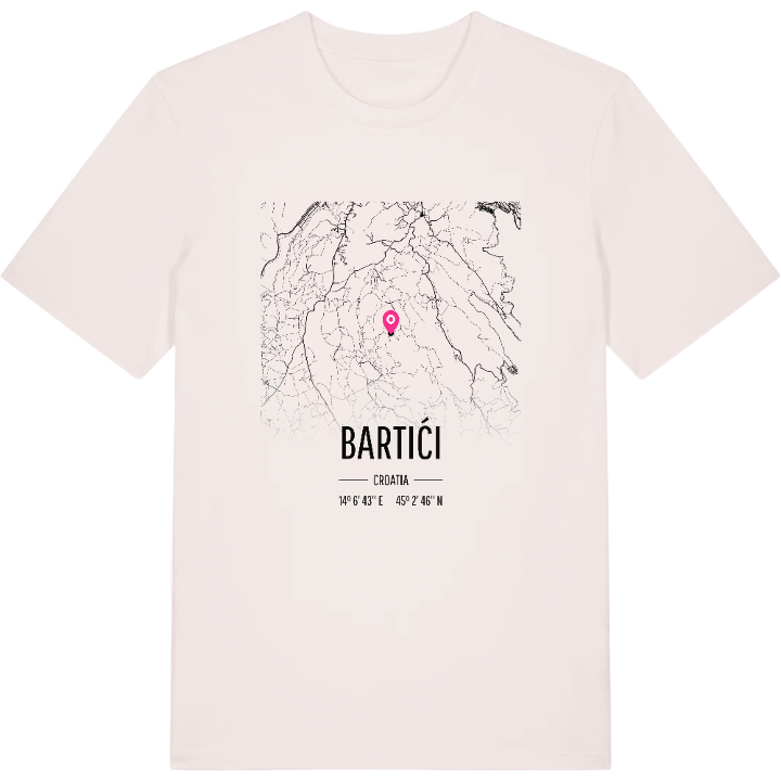 Bartići karta t-shirt – t-shirt från PinShirt
