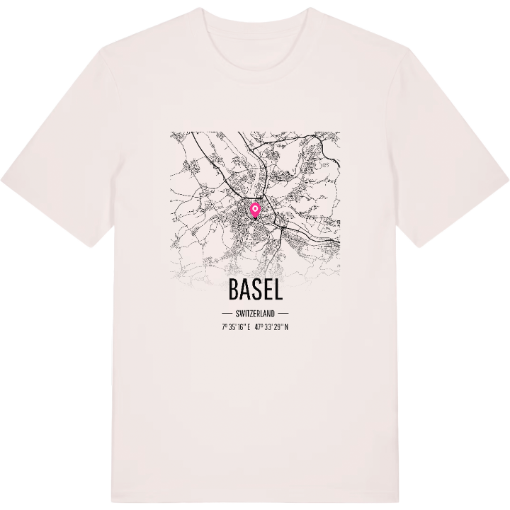 Basel karta t-shirt – t-shirt från PinShirt