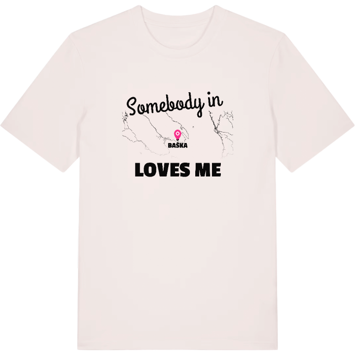 Någon i Baška älskar mig t-shirt – t-shirt från PinShirt