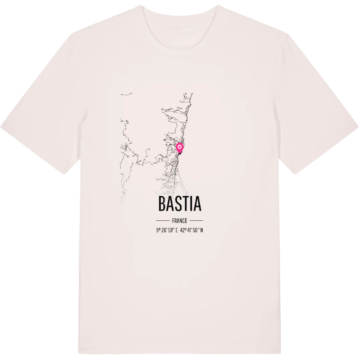 Bastia karta t-shirt – t-shirt från PinShirt