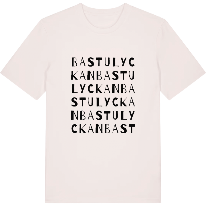 Bastulyckan ordlek t-shirt – t-shirt från PinShirt