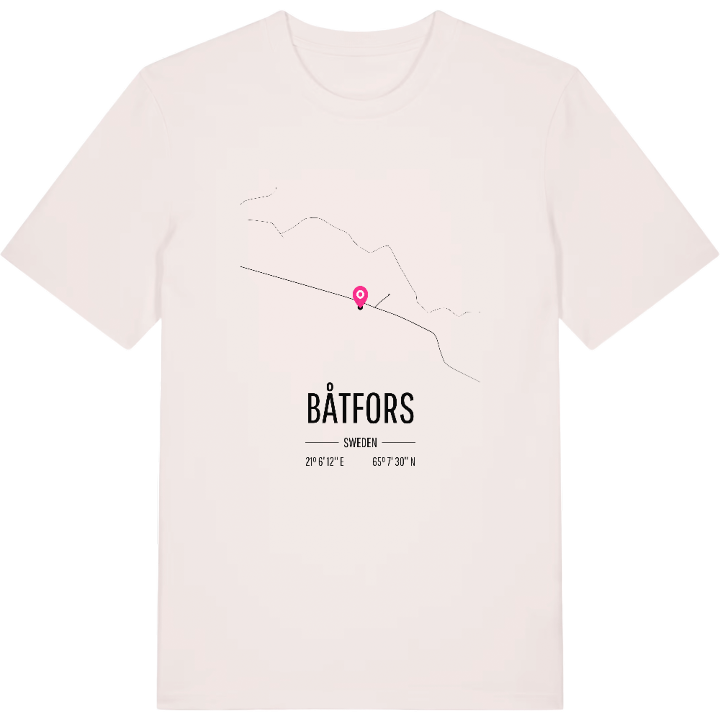Båtfors karta t-shirt – t-shirt från PinShirt
