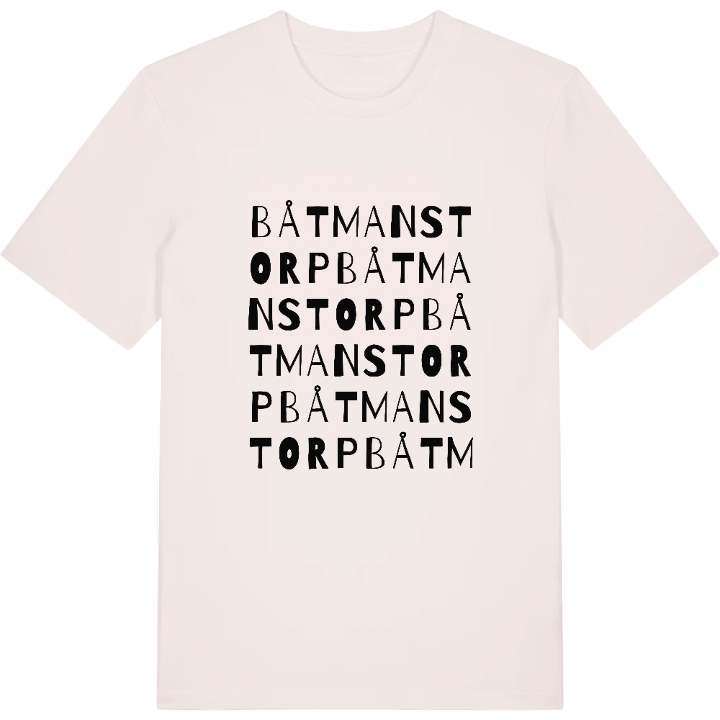 Båtmanstorp ordlek t-shirt – t-shirt från PinShirt