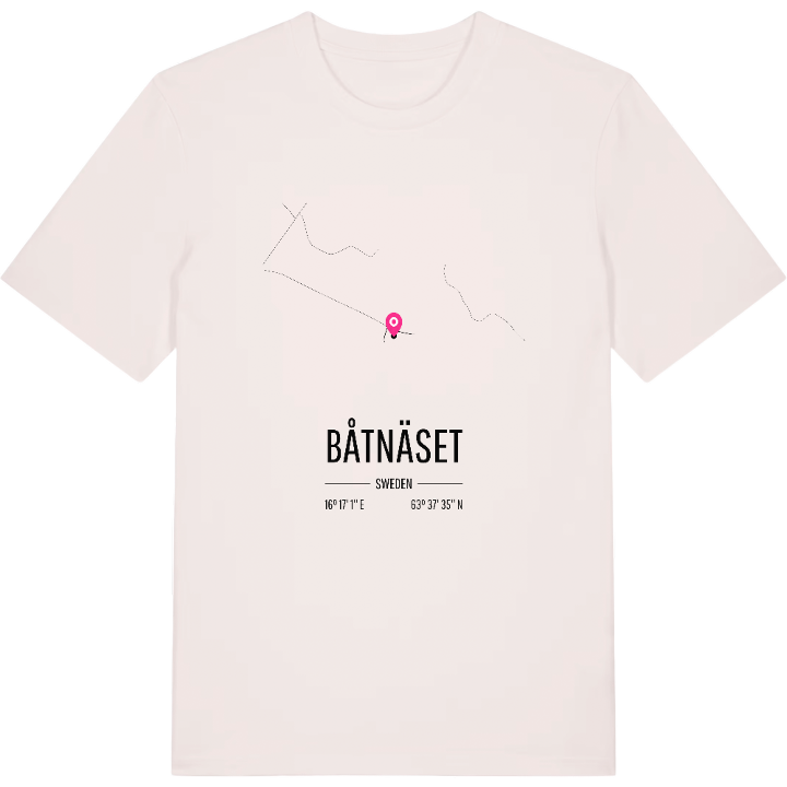Båtnäset karta t-shirt – t-shirt från PinShirt