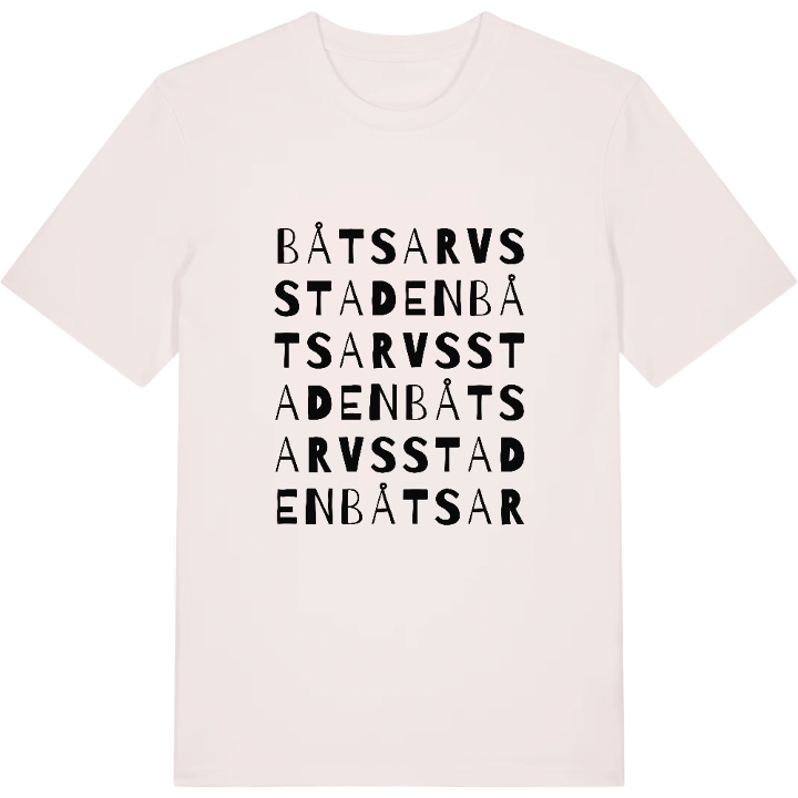 Båtsarvsstaden ordlek t-shirt – t-shirt från PinShirt