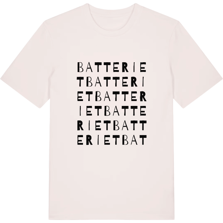Batteriet ordlek t-shirt – t-shirt från PinShirt