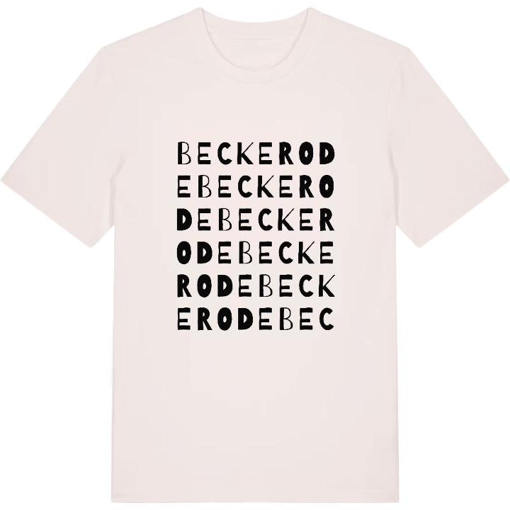 Beckerode ordlek t-shirt – t-shirt från PinShirt