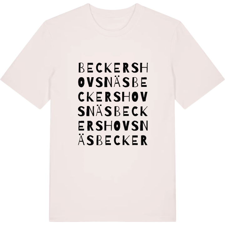 Beckershovsnäs ordlek t-shirt – t-shirt från PinShirt