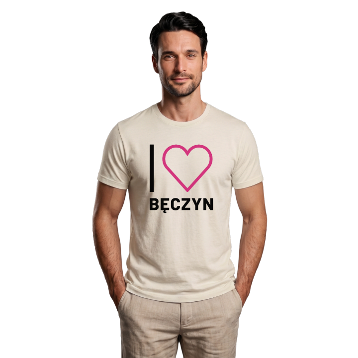 Jag älskar Bęczyn t-shirt stort tryck – t-shirt från PinShirt
