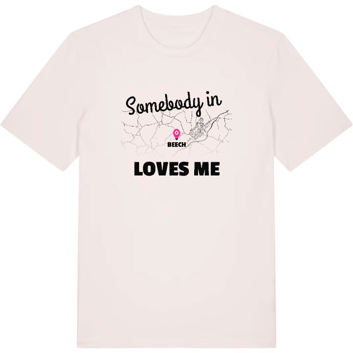 Någon i Beech älskar mig t-shirt – t-shirt från PinShirt