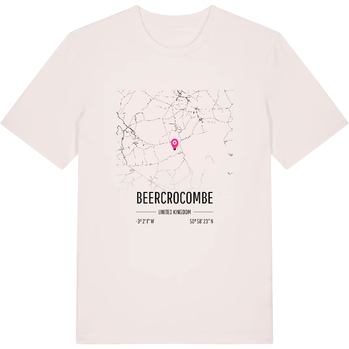 Beercrocombe karta t-shirt – t-shirt från PinShirt
