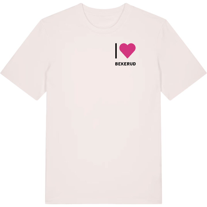 Jag älskar Bekerud t-shirt litet tryck – t-shirt från PinShirt