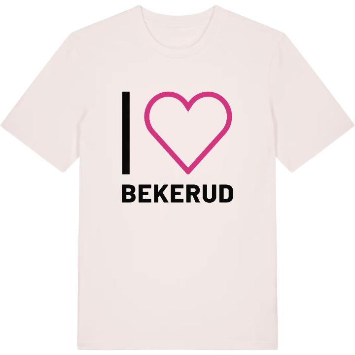 Jag älskar Bekerud t-shirt stort tryck – t-shirt från PinShirt